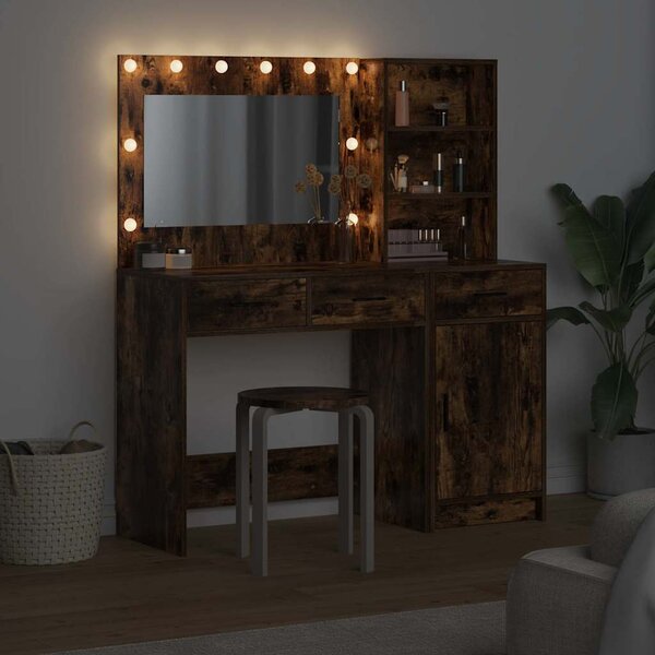 Kosmetický stůl 2 ks Hnědá 78,5 x 41 x 135 cm Kompozitní dřevo 3334267