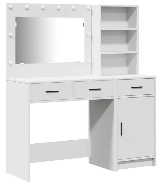 Kosmetický stůl 2 ks Bílá 78,5 x 41 x 135 cm Kompozitní dřevo 3334263