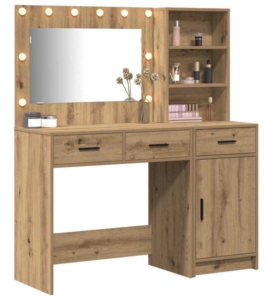 Kosmetický stůl 2 ks Hnědá 78,5 x 41 x 135 cm Kompozitní dřevo 3334271