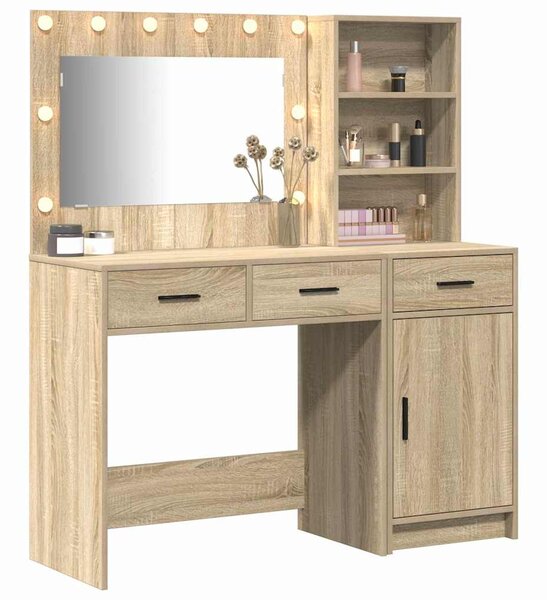 Kosmetický stůl 2 ks Hnědá 78,5 x 41 x 135 cm Kompozitní dřevo 3334265
