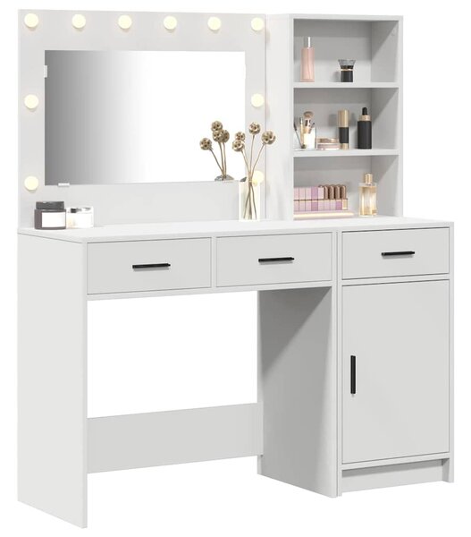 Kosmetický stůl 2 ks Bílá 78,5 x 41 x 135 cm Kompozitní dřevo 3334263