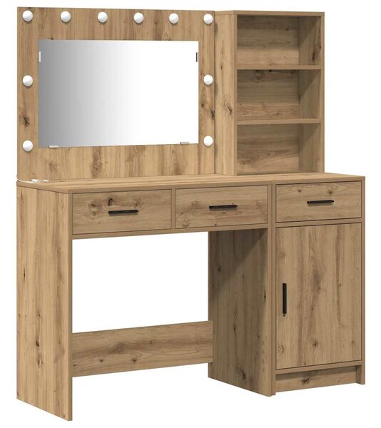 Kosmetický stůl 2 ks Hnědá 78,5 x 41 x 135 cm Kompozitní dřevo 3334271