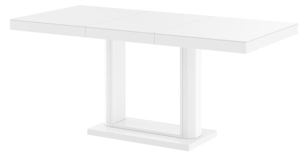Konferenční stolek QUADRO LUX (bílá mat/bílá lesk/bílá mat)