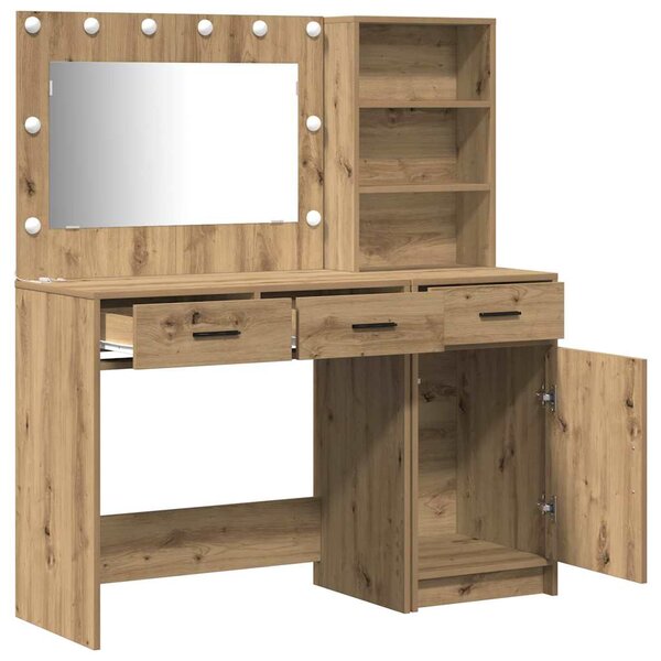 Kosmetický stůl 2 ks Hnědá 78,5 x 41 x 135 cm Kompozitní dřevo 3334271