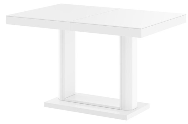 Konferenční stolek QUADRO LUX (bílá mat/bílá lesk/bílá mat)