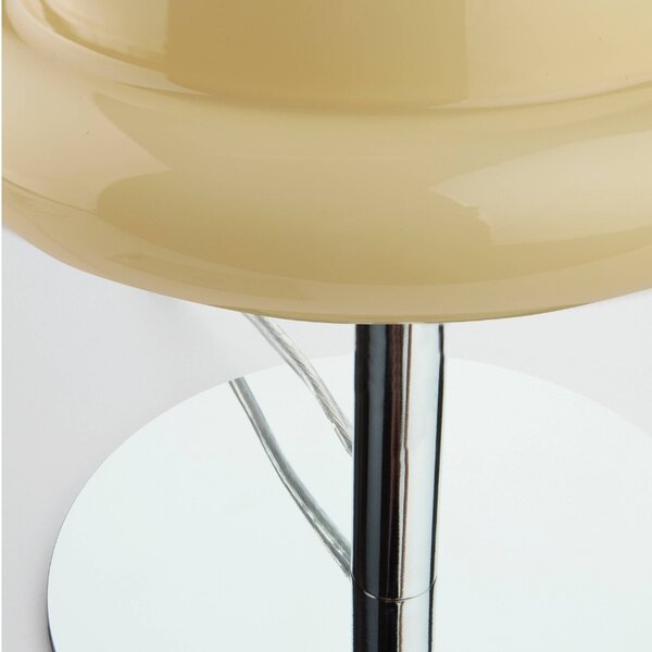 Jotex Světle žlutá skleněná stolní lampa BUBBA