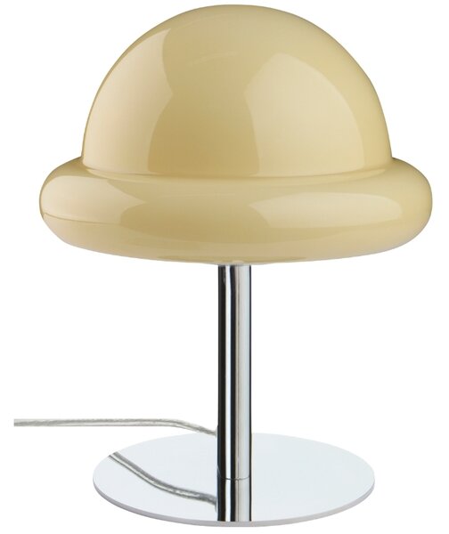 Jotex Světle žlutá skleněná stolní lampa BUBBA
