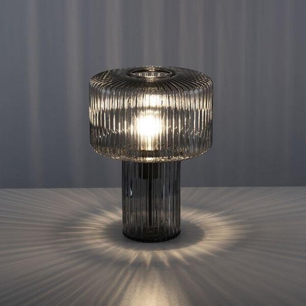 Paul Neuhaus Stolní lampa FUNGUS, 1xE27, v. 35 cm Barva: Kouřová