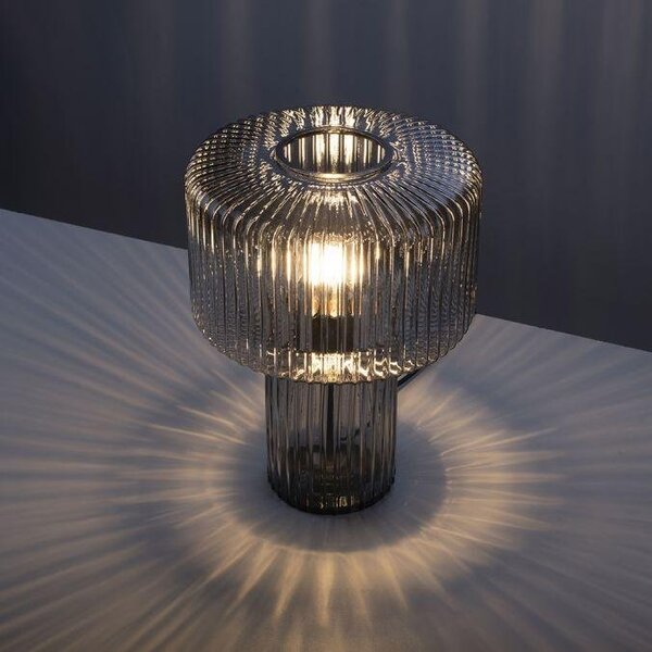 Paul Neuhaus Stolní lampa FUNGUS, 1xE27, v. 35 cm Barva: Kouřová