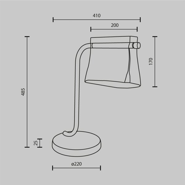 Maytoni LED stolní lampa Cabaret, mosaz/čirá, výška 48,5 cm, Mosaz / zlato, Obývací pokoj / jídelna, kov