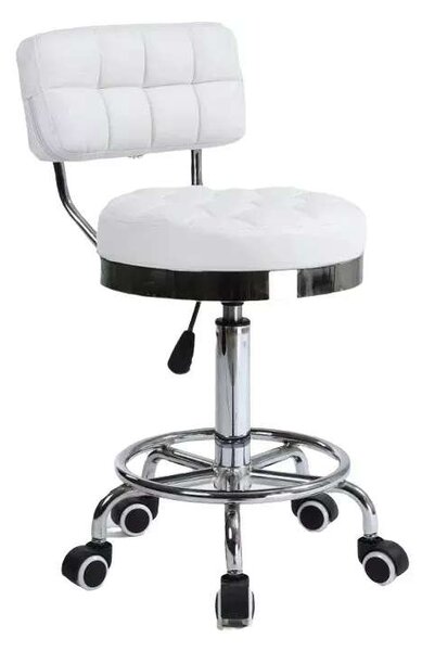 LuxuryForm DESIGN Židle / taburet LEON - bílá