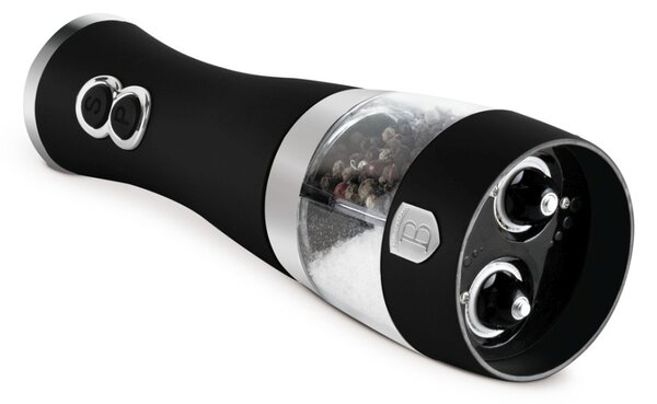 Mlýnek na pepř a sůl elektrický dvojitý Matte Black Collection