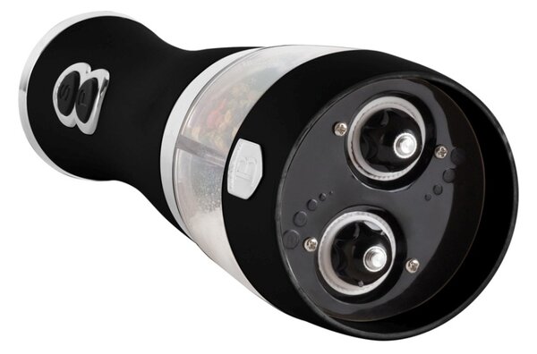 Mlýnek na pepř a sůl elektrický dvojitý Matte Black Collection
