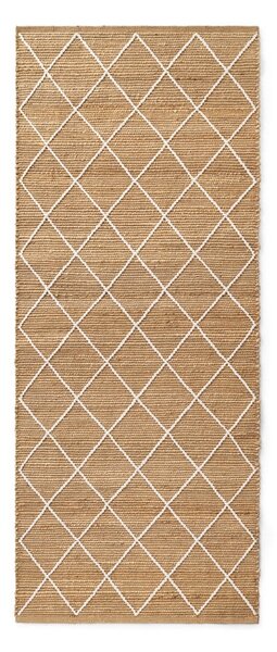 Ručně tkaný jutový běhoun v přírodní barvě 80x200 cm Kunu – Hanse Home