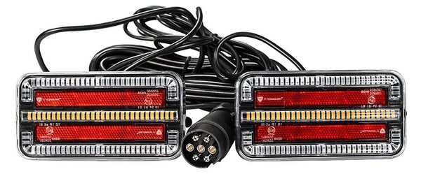 SADA 2x LED Světlo na přívěsný vozík 7,5m kabel LED/12-24V IP65