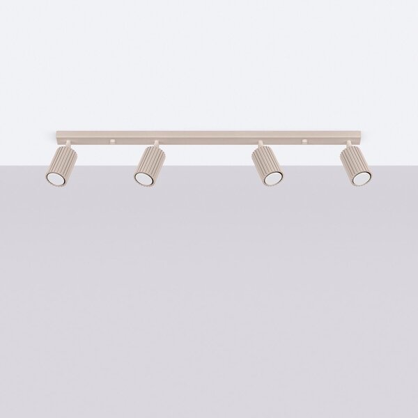 Taupe kovové bodové svítidlo 6,5x81 cm Gleam – Sollux