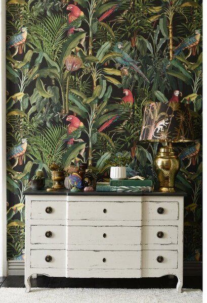 Mind the Gap WP 20522 Parrots of Brazil Anthracite