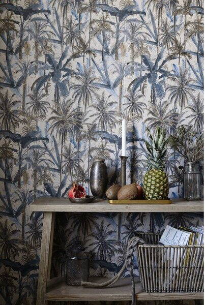 Mind the Gap WP 20524 The Jungle Smoke Blue