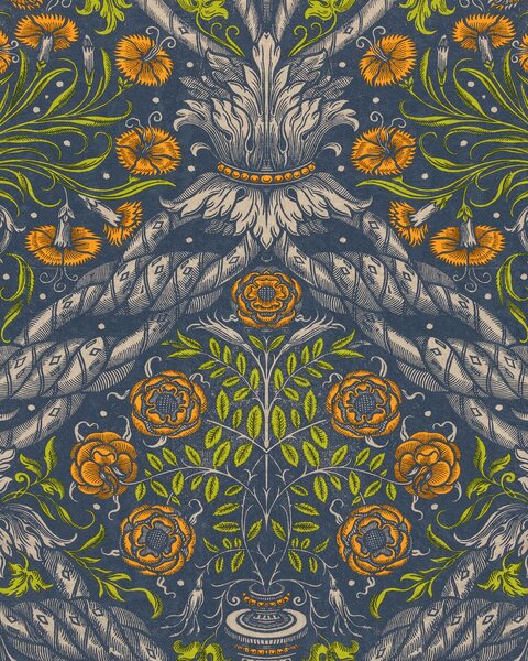 Mind the Gap WP 20453 Floral Ornament