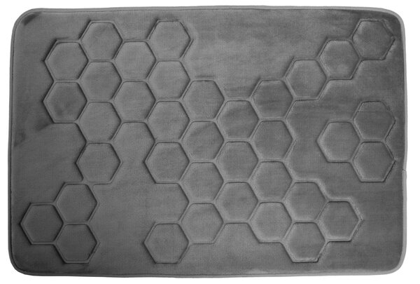 Hyggli Honey koupelnová podložka 90x60 cm obdélníkový šedá 70-089