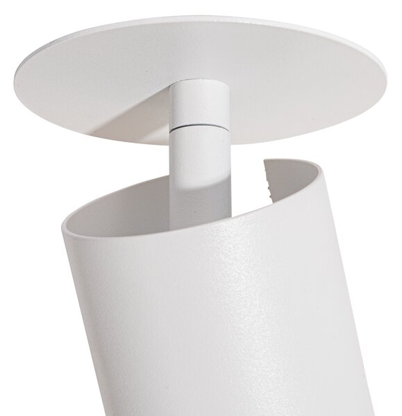 Sada 6 moderních zapuštěných bodových svítidel bílá GU10 50mm - Chels