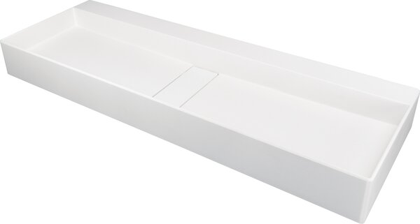 Deante Blur umyvadlo 100x40 cm obdélníkový na pult bílá matný CQB_AU1S