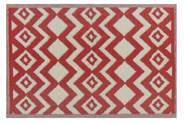 Venkovní koberec 120 x 180 cm červený DEWAS