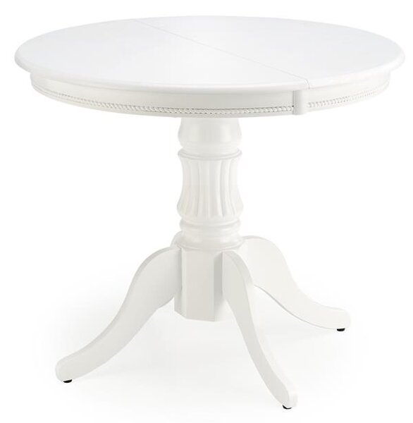 Rozkládací jídelní stůl 90-124 cm Ferrara (bílá) (pro 4 osoby)