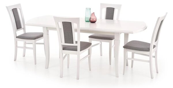 Rozkládací jídelní stůl 160-240 cm Fanny (bílá) (pro 6 8 osob)