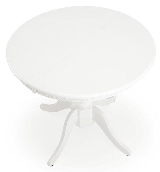 Rozkládací jídelní stůl 90-124 cm Ferrara (bílá) (pro 4 osoby)