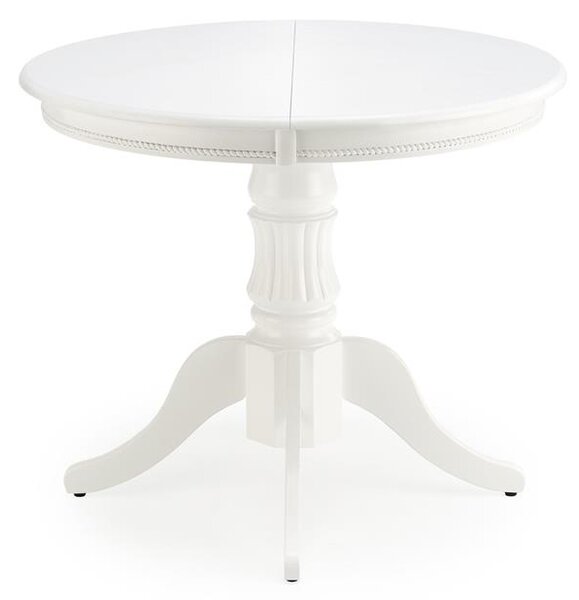 Rozkládací jídelní stůl 90-124 cm Ferrara (bílá) (pro 4 osoby)