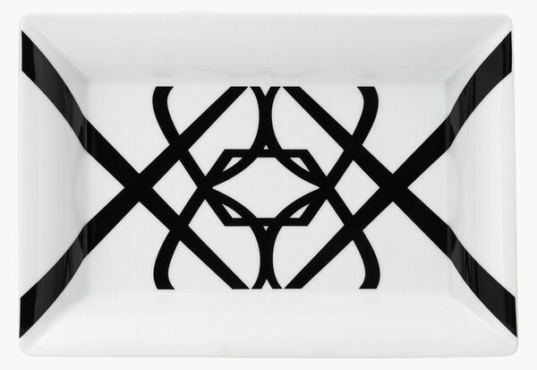 Dekorativní porcelánový servírovací podnos Home