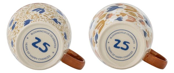 Šálky v sadě 2 ks z kameniny 300 ml Anniversary – Bloomingville