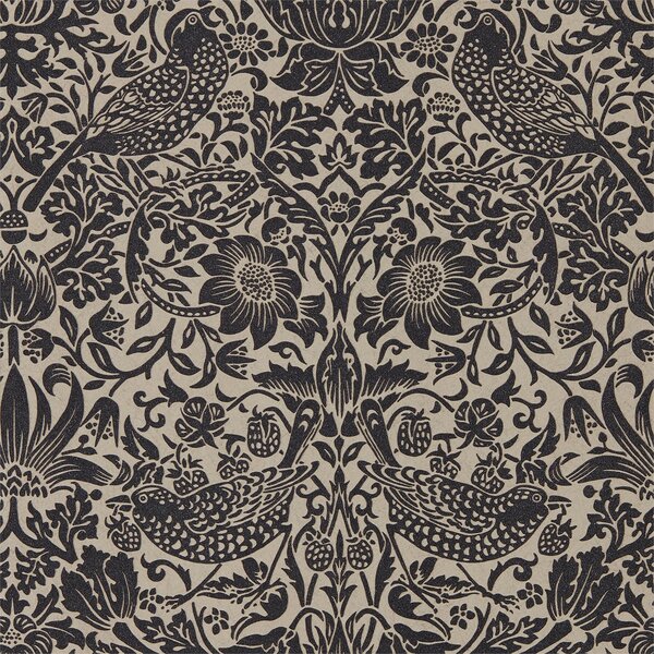 Morris & Co Pure Strawberry Thief odstín: Gilver/Graphite