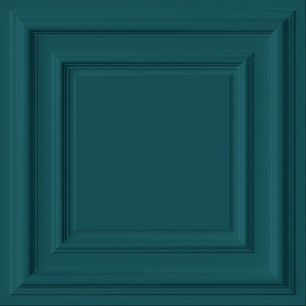 Vliesová tapeta na zeď, tyrkysová, 3D efekt obložení, 347813, 3D Reflections, Origin