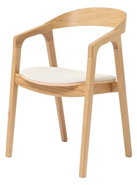 Židle s područkami Brando bílá