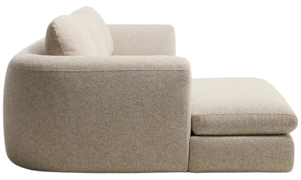 Kave Home Béžová čalouněná rohová pohovka Vera 322 cm, levá