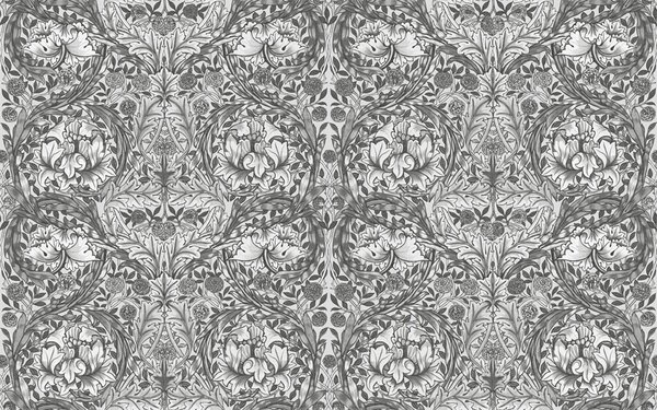 Vliesová obrazová tapeta na zeď, šedá, květiny, 125427, William Morris At Home