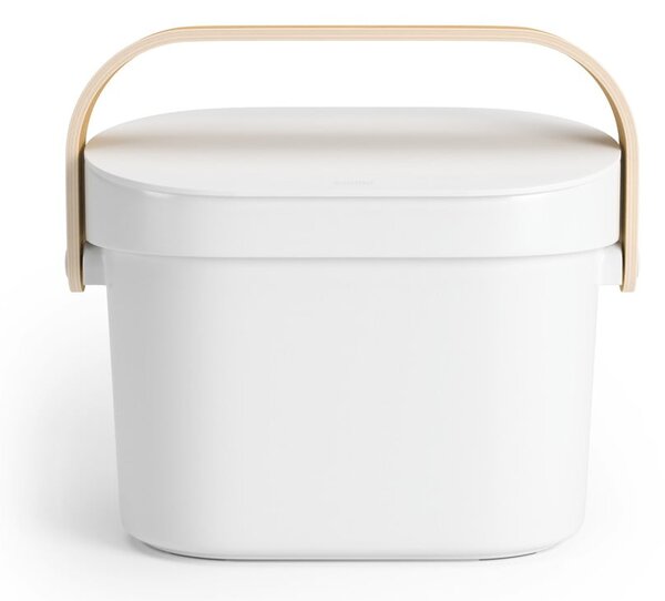 Bílá nádoba na kompostovatelný odpad 4 l Bellwood – Umbra