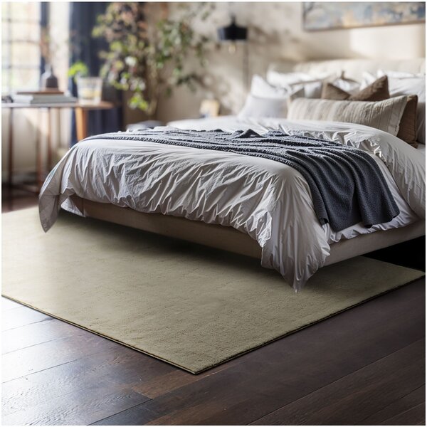 Tectake Koberec s krátkým vlasem Soft Zone - 120 x 170 cm, písková