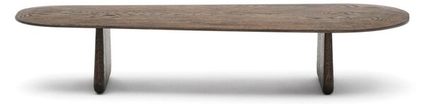 Tmavě hnědý konferenční stolek z dubového dřeva 64x146 cm Pirita – Kave Home