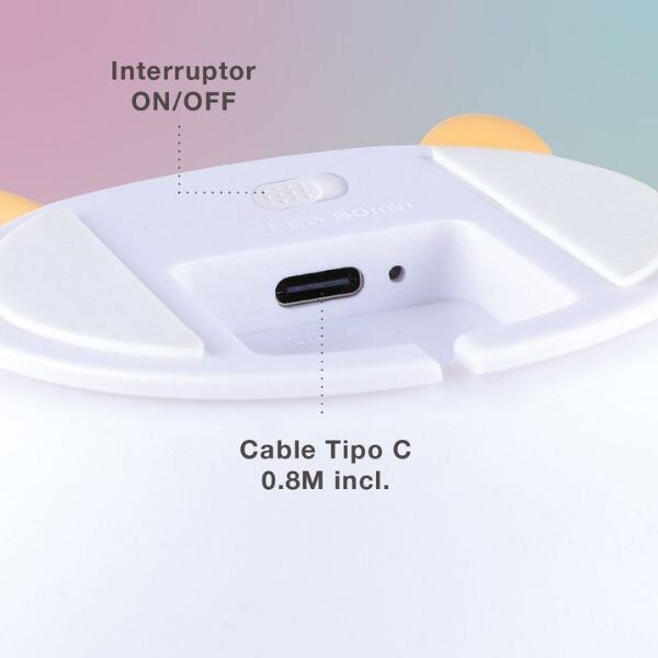 Noční světlo jednorožec 15cm GSC, teplá + RGB, nabíjecí, 3 roky záruka