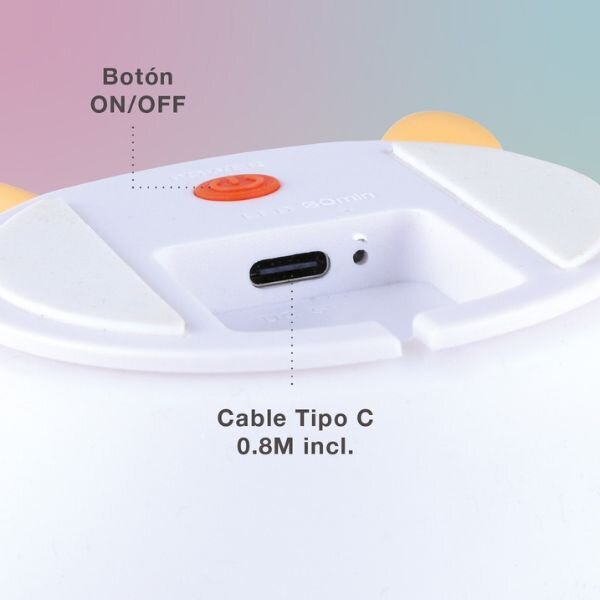 Noční světlo hruška 13cm GSC, teplá + RGB, nabíjecí, 3 roky záruka