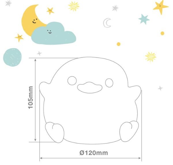 Noční světlo kuře 11cm GSC, teplá + RGB, nabíjecí, 3 roky záruka