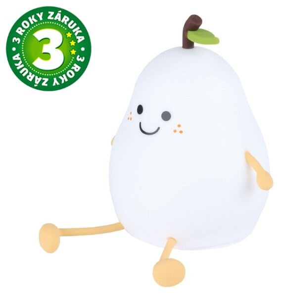 Noční světlo hruška 13cm GSC, teplá + RGB, nabíjecí, 3 roky záruka