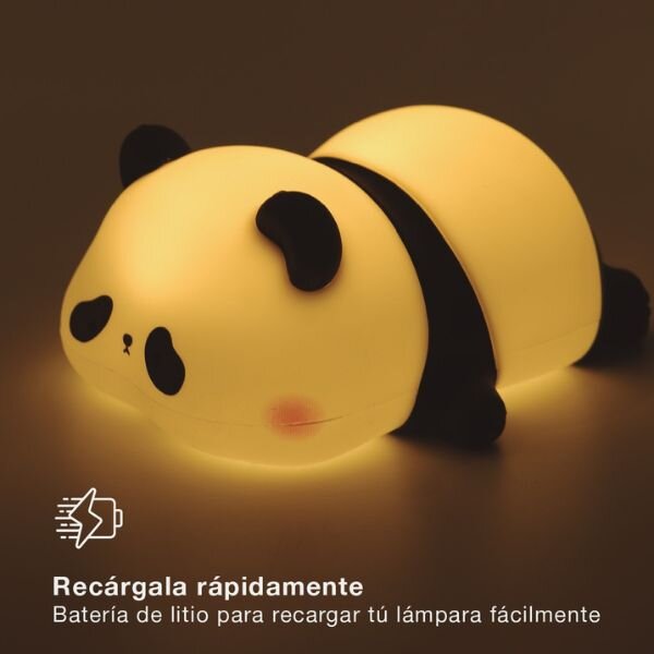 Noční světlo unavená panda 13cm GSC, teplá + RGB, nabíjecí, 3 roky záruka