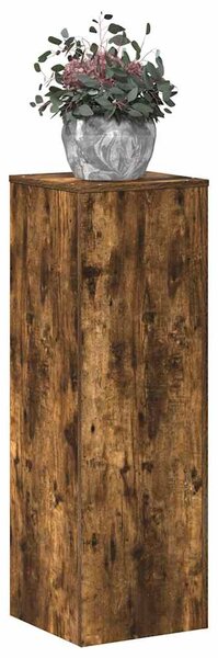 Stojan na rostliny kouřový dub 33x33x100 cm kompozitní dřevo