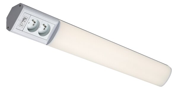 Rabalux BATH 2E LED podlinkové svítidlo s vypínačem a 2x zásuvkou, 70 cm