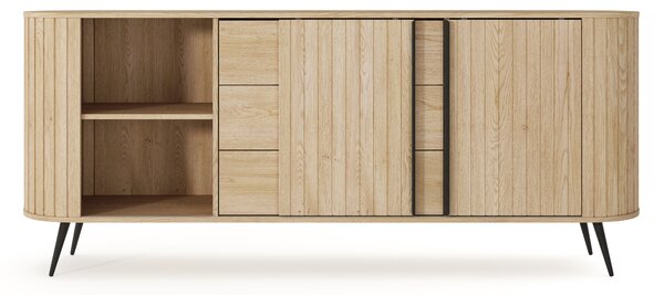 Komoda Luvio 196 cm se zásuvkami - dub cremona