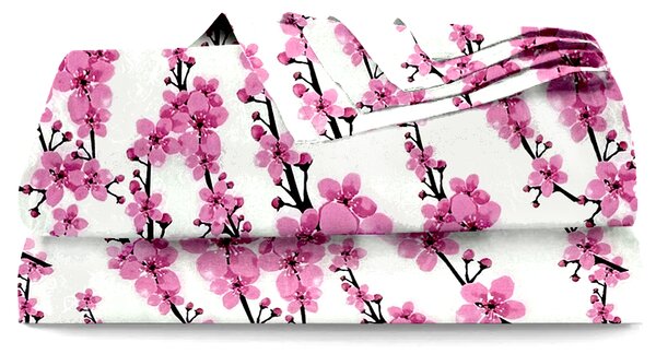 Ervi bavlněné prostěradlo - květy sakury -